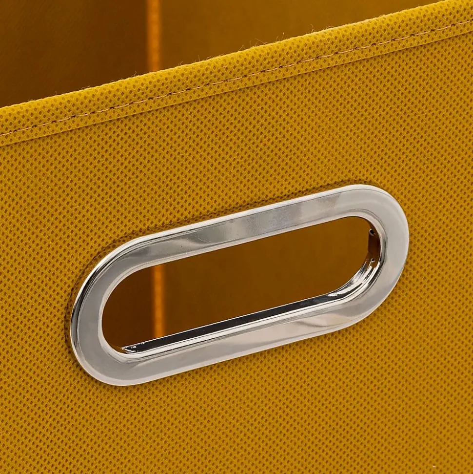 Panier tissu 31x31 cm Jaune moutarde Mix N' Modul - 5Five