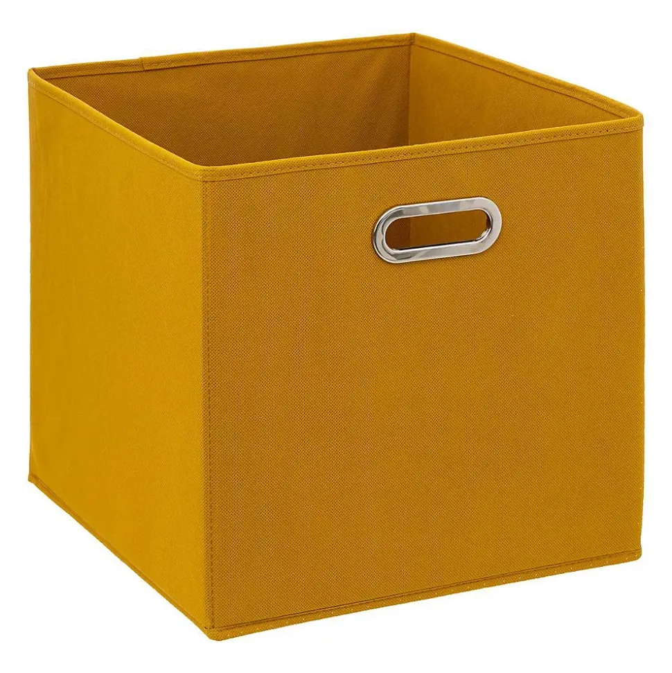 Panier tissu 31x31 cm Jaune moutarde Mix N' Modul - 5Five