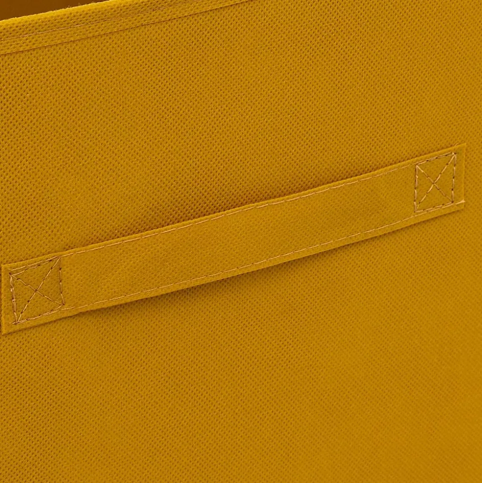 Panier tissu 31x31 cm Jaune moutarde Mix N' Modul - 5Five