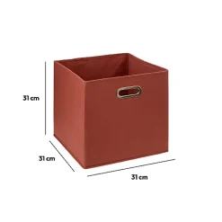 Panier tissu 31x31 cm Terre de sienne Mix N' Modul - 5Five
