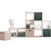 Panier tissu 31x31cm vert avec motifs Mix 'n Modul - 5Five