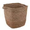 Panier trapèze en fibres naturelles Ornami avec poignées