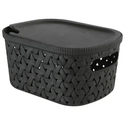 Panier Tressy en plastique noir 2,3L - Noir- 5five
