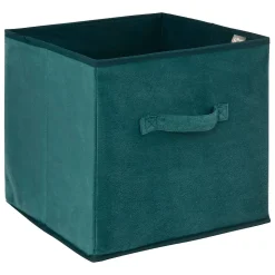Panier velours 31x31 cm Bleu Mix N' Modul - 5Five