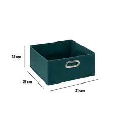 Panier velours 31x15 cm Bleu pétrole Mix N' Modul - 5Five
