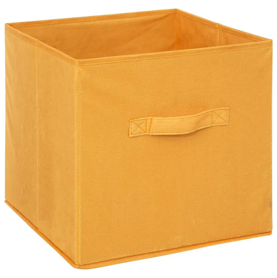 Panier velours 31x31 cm Jaune Mix N' Modul - 5Five
