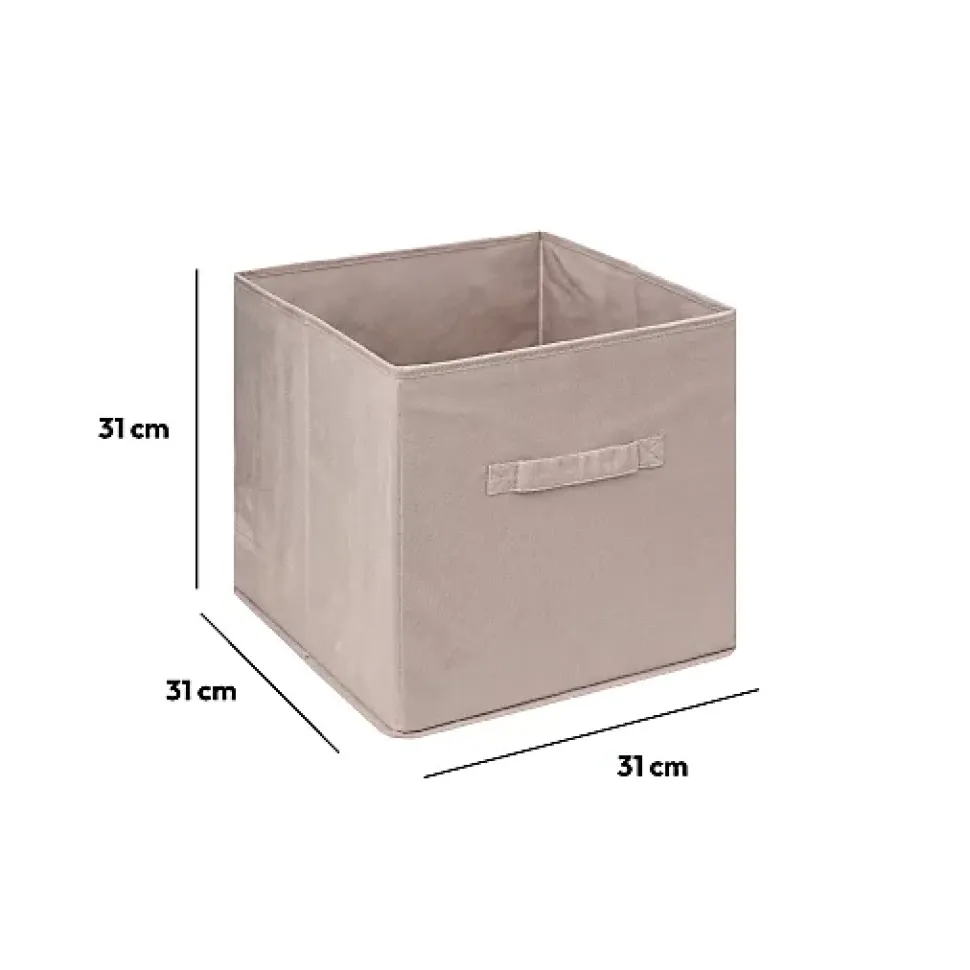 Panier velours 31x31 cm Lin Mix N' Modul - 5Five