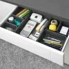 Paniers de rangement en feutre gris, 7 pièces