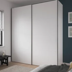 Panneau de portes coulissante blanc GoodHome Atomia H.56 x L.73,7 cm vendu par 3 pièces