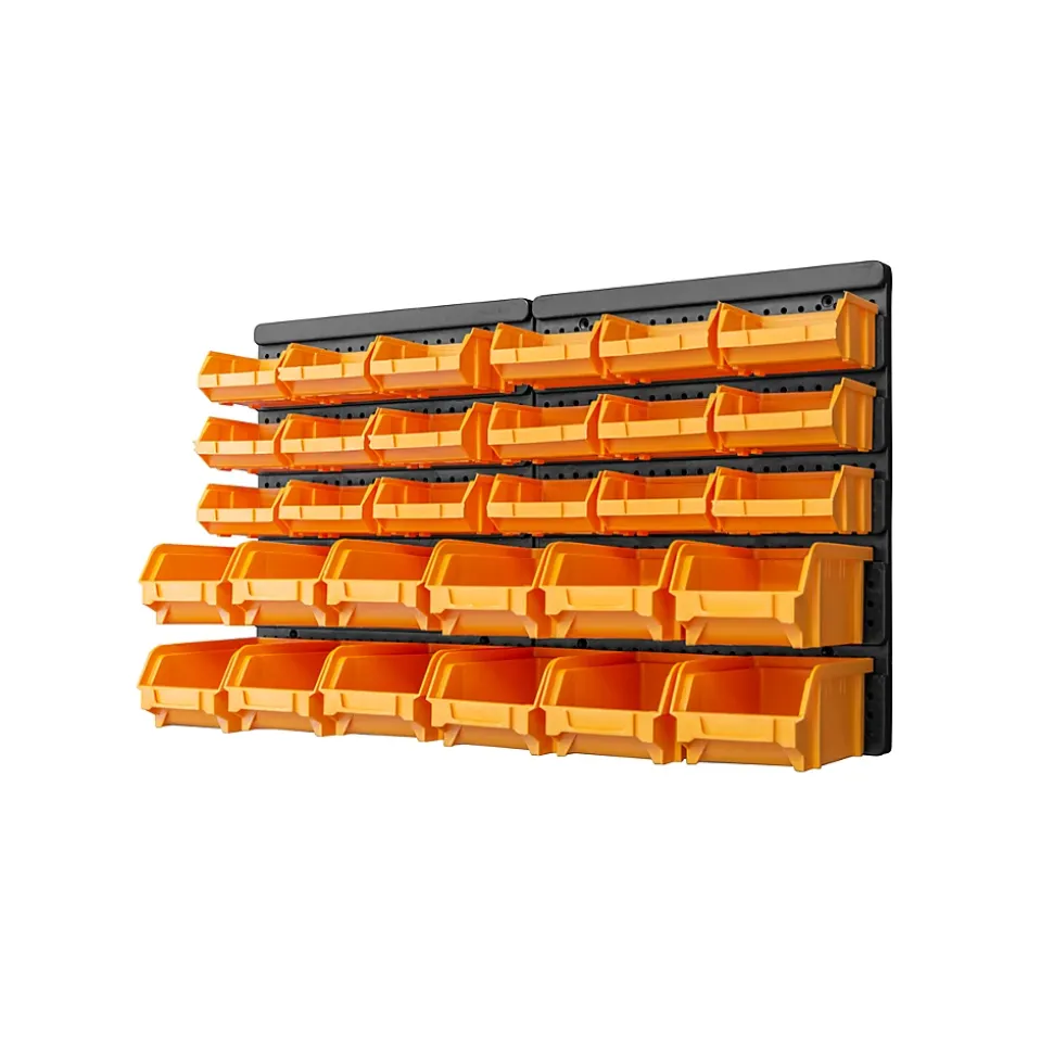 Panneau Porte Outils Mural - 30 Bacs à Becs Amovibles - Rangement et Stockage Outils et Quincaillerie - Art Plast