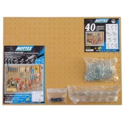 Panneau porte-outils mural 90 x 60 cm Mottez