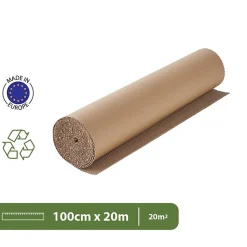 Papier d'Emballage Nid d'Abeille - 1 x 20 m - Protection Déménagement et Expédition - Emballer, Protéger, Rembourrer
