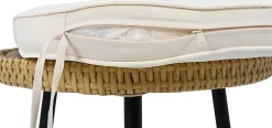 Parasol Double avec Manivelle, 440x270x250 cm, Métal, Crème, pour Terrasse