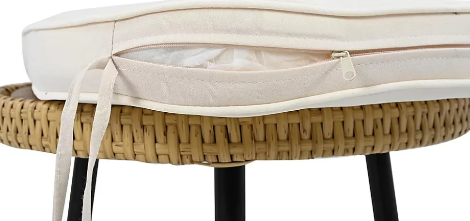 Parasol Double avec Manivelle, 440x270x250 cm, Métal, Crème, pour Terrasse