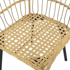 Parasol Double avec Manivelle, 440x270x250 cm, Métal, Crème, pour Terrasse
