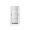 PARISOT Armoire 2 portes battantes + 1 tiroir - Panneaux de particules - Décor Blanc - L 78 cm x P 38 cm x H 170 cm - VARIA