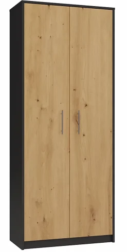 PARLA - Armoire moderne 6 étagères - 180x74x35cm - Meuble de rangement - Armoire bureau