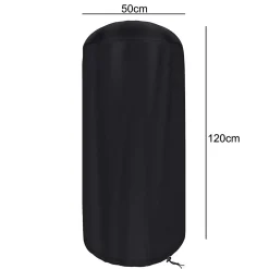 Patio Heater Cover Cylinder Gas Heater Ferocity 50 x 120 cm Black 1 pc