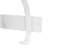 Patère en acier blanc à fixer 4 têtes
