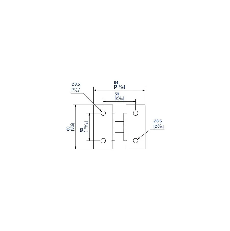 Patte de réglage à visser pour supports 6256L et 6256ML - MANTION - 6261