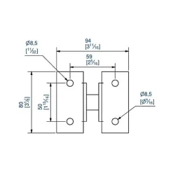 Patte de réglage à visser pour supports 6256L et 6256ML - MANTION - 6261