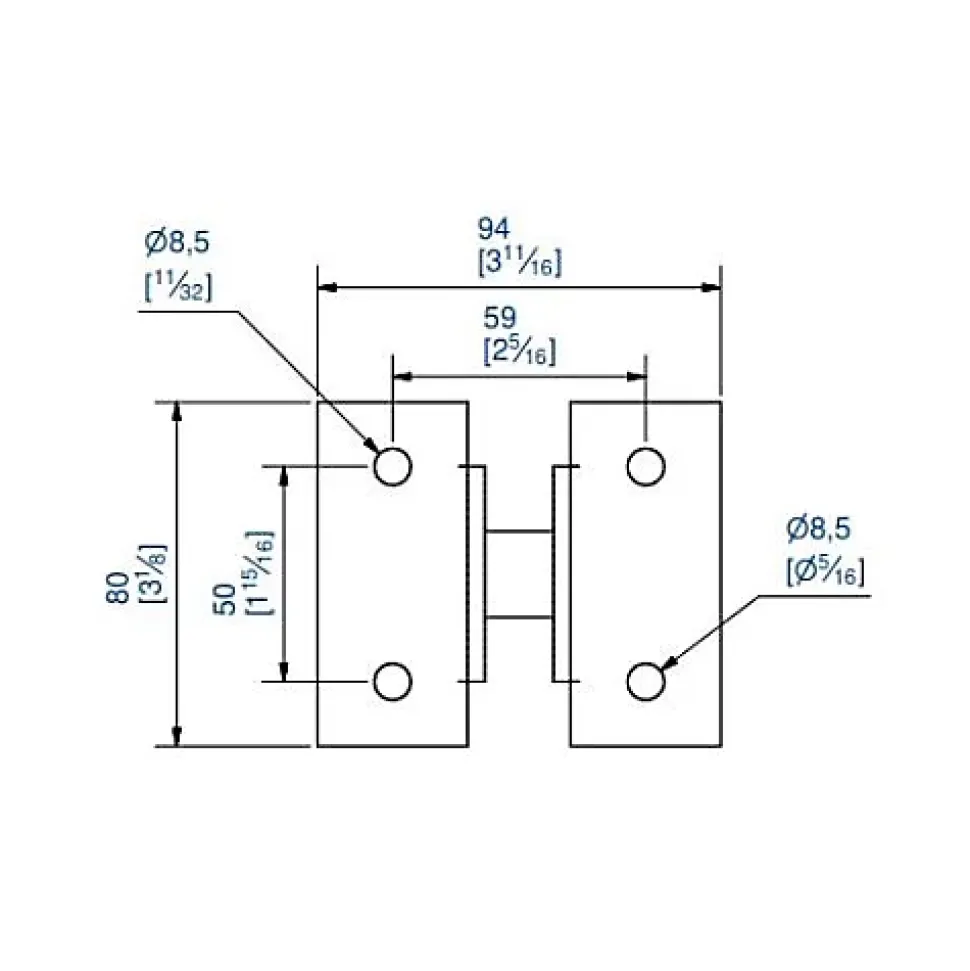 Patte de réglage à visser pour supports 6256L et 6256ML - MANTION - 6261