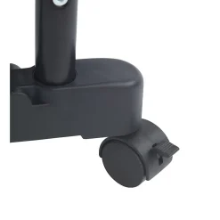 Penderie double portant mobile - H.117/169 cm