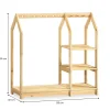 Penderie enfant SALLY H 120 cm en bois massif - Coloris naturel