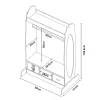 Penderie pour enfants Moskenes 107 x 95 x 61 cm blanc en.casa
