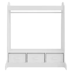 Penderie pour enfants Moskenes 107 x 95 x 61 cm blanc en.casa