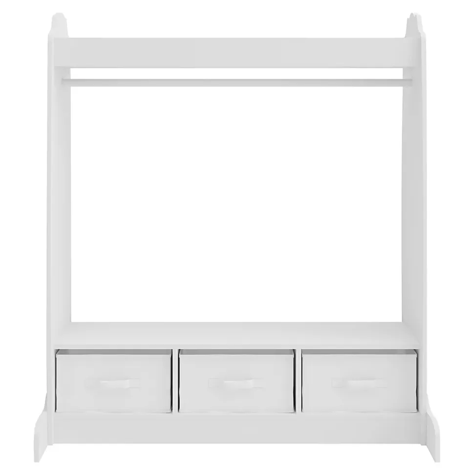 Penderie pour enfants Moskenes 107 x 95 x 61 cm blanc en.casa
