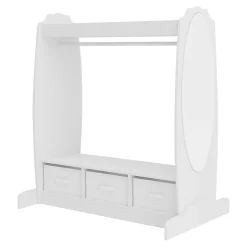 Penderie pour enfants Moskenes 107 x 95 x 61 cm blanc en.casa