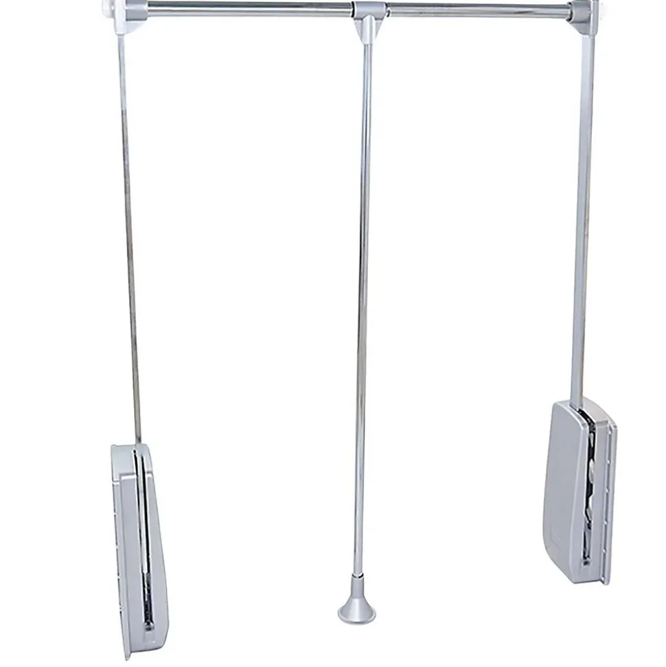 Penderie rabattable chromée pour armoire Hang Largeur réglable de 45 à 60 cm