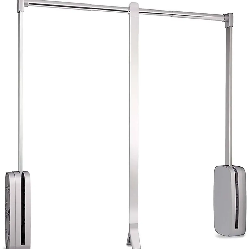 Penderie rabattable chroméee pour armoire Sling Largeur télescopique de 60 à 83 cm