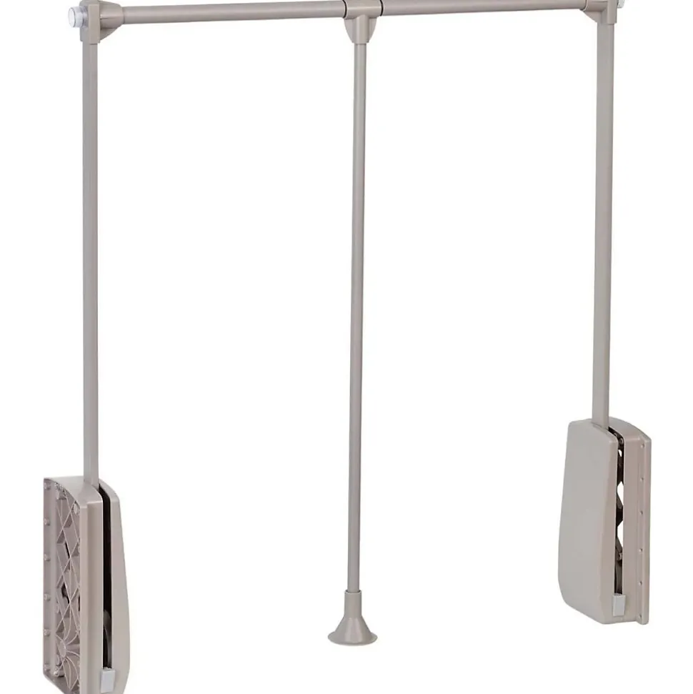 Penderie rabattable gris pierre pour armoire Hang Largeur télescopique de 83 à 115 cm