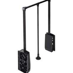 Penderie rabattable noire pour armoire Hang Largeur réglable de 60 à 83 cm
