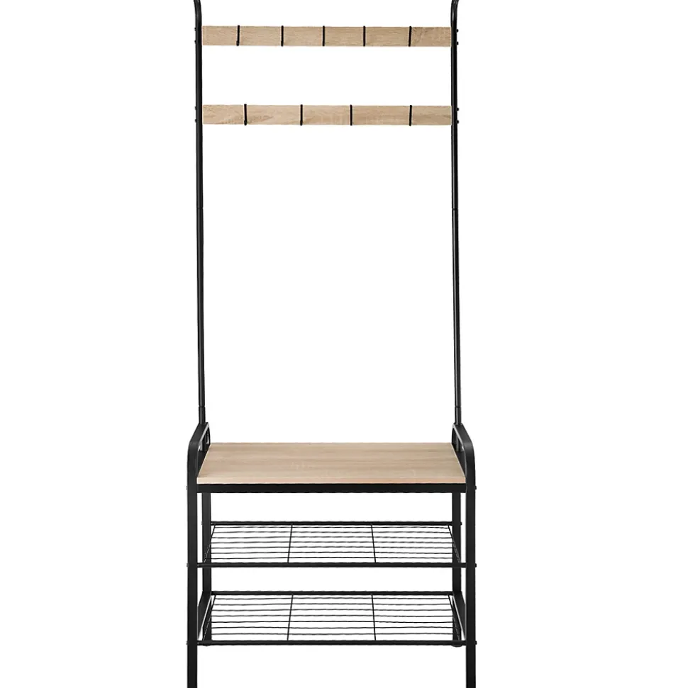 Penderie Style industriel avec Protection anti-basculement 855 x 36 x 184 cm