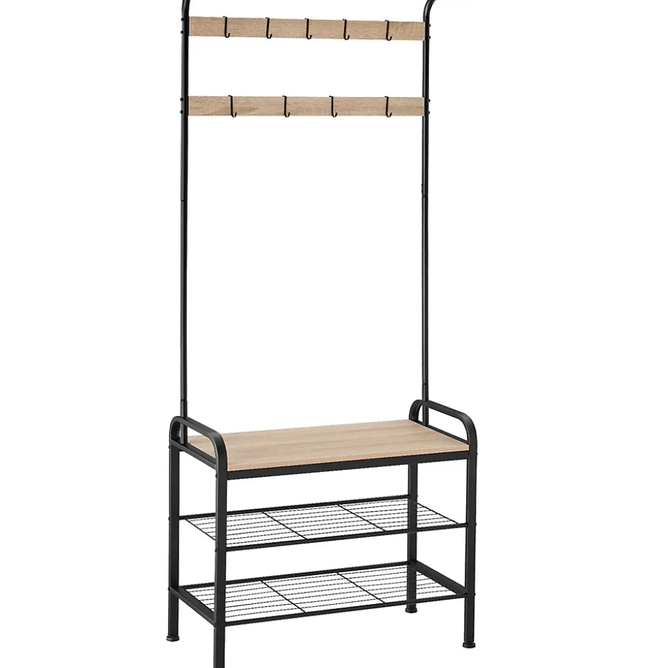 Penderie Style industriel avec Protection anti-basculement 855 x 36 x 184 cm