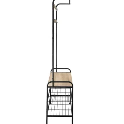 Penderie Style industriel avec Protection anti-basculement 855 x 36 x 184 cm