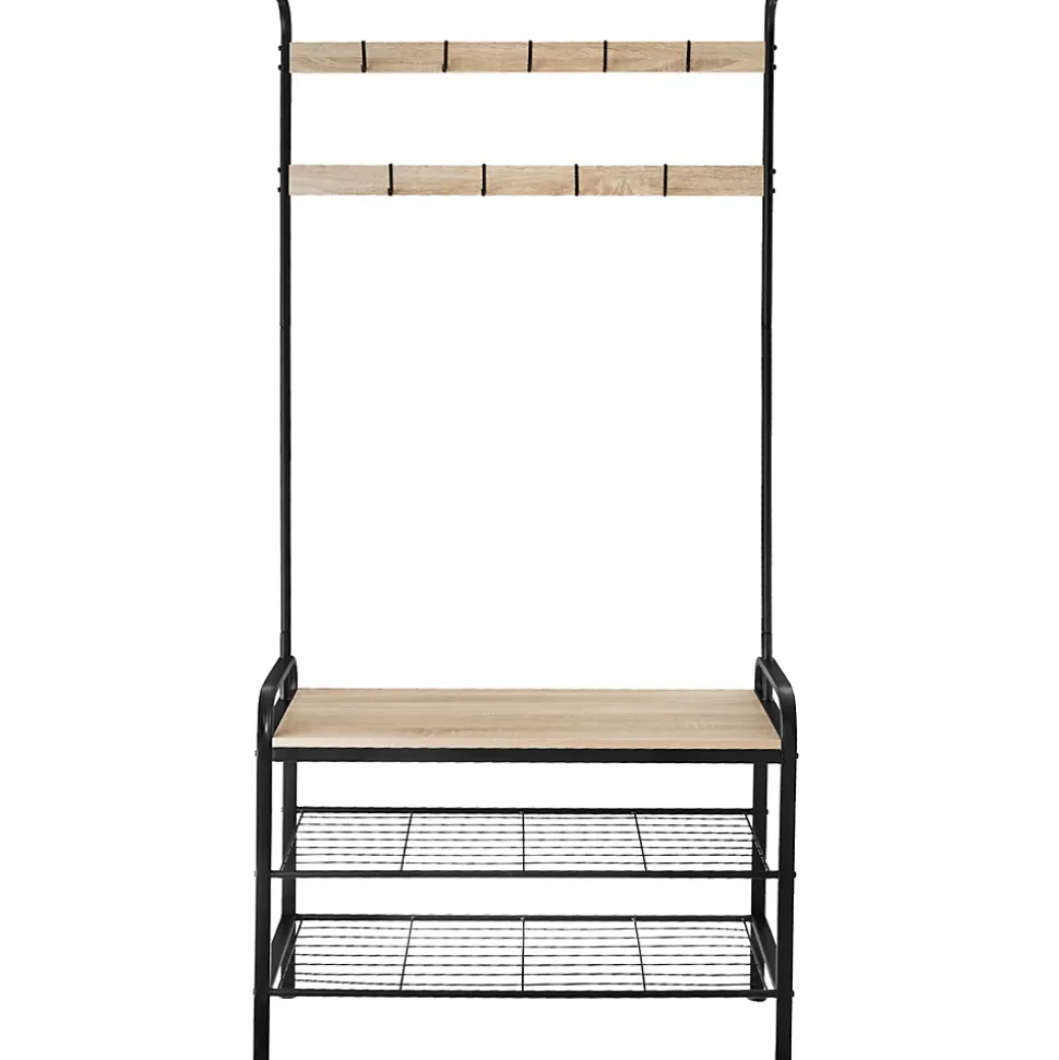 Penderie Style industriel avec Protection anti-basculement 855 x 36 x 184 cm