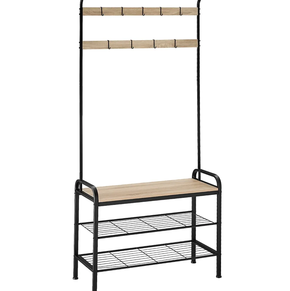 Penderie Style industriel avec Protection anti-basculement 855 x 36 x 184 cm