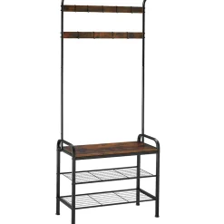 Penderie Style industriel avec Protection anti-basculement 855 x 36 x 184 cm