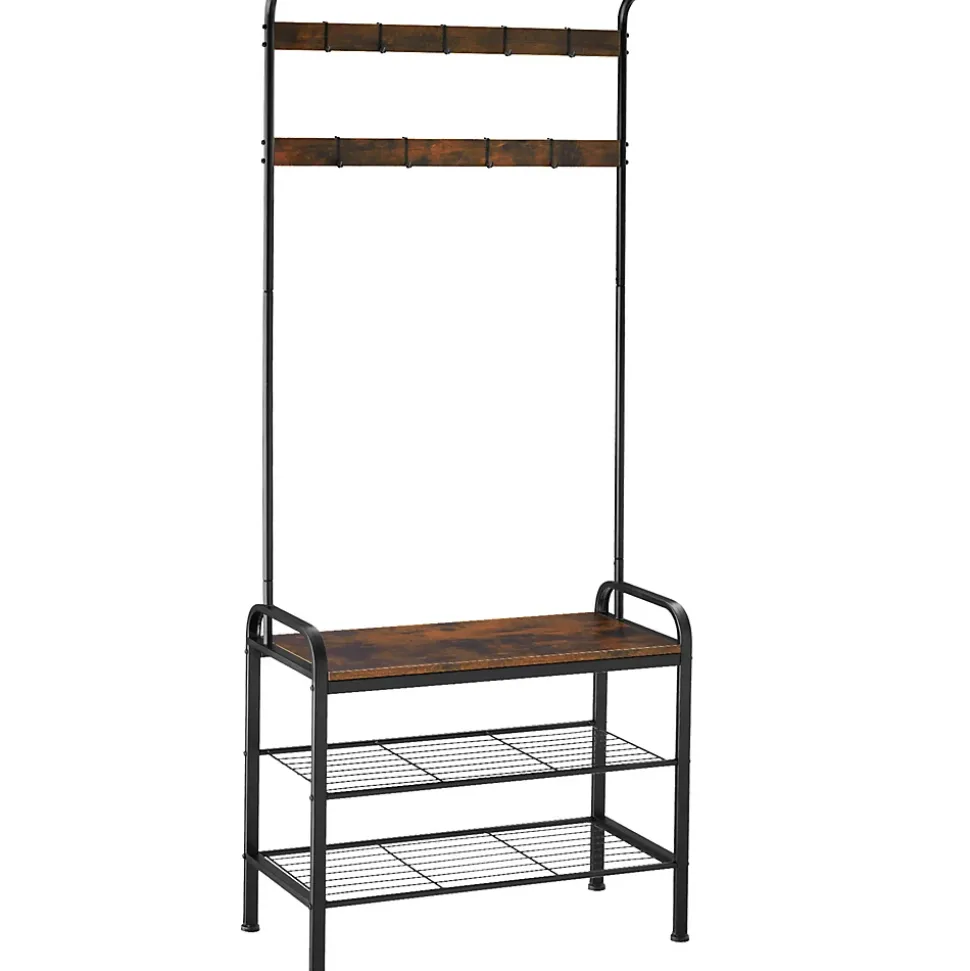 Penderie Style industriel avec Protection anti-basculement 855 x 36 x 184 cm