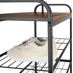 Penderie Style industriel avec Protection anti-basculement 855 x 36 x 184 cm