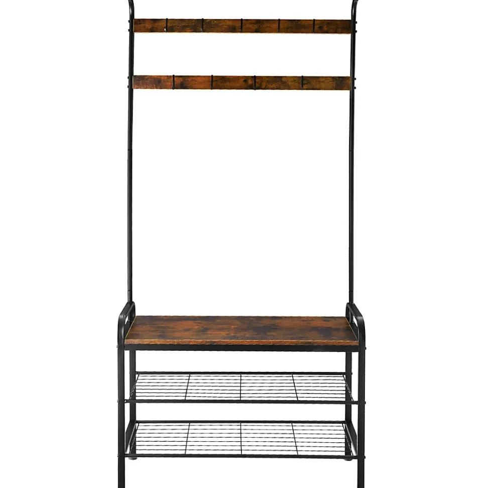 Penderie Style industriel avec Protection anti-basculement 855 x 36 x 184 cm