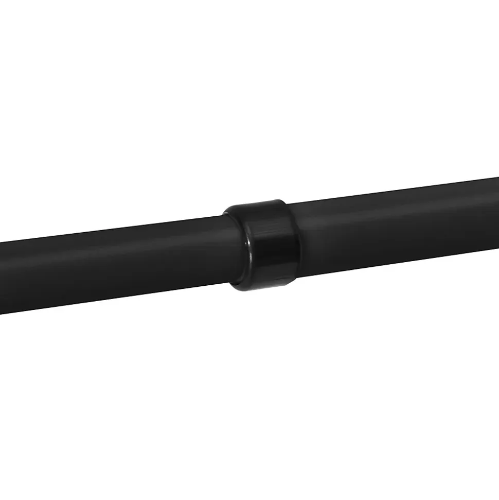 Penderie télescopique Kemi acier laqué 75 -115 cm noir en.casa