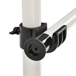 Penderie télescopique Kemi acier laqué 75 -115 cm blanc en.casa