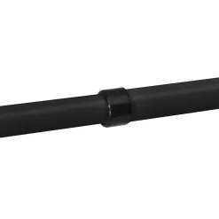 Penderie télescopique Kemi acier laqué 150 - 230 cm noir en.casa