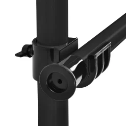 Penderie télescopique Kemi acier laqué 150 - 230 cm noir en.casa