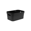 Petit Bac de rangement élégant 6 litres EDA - Noir